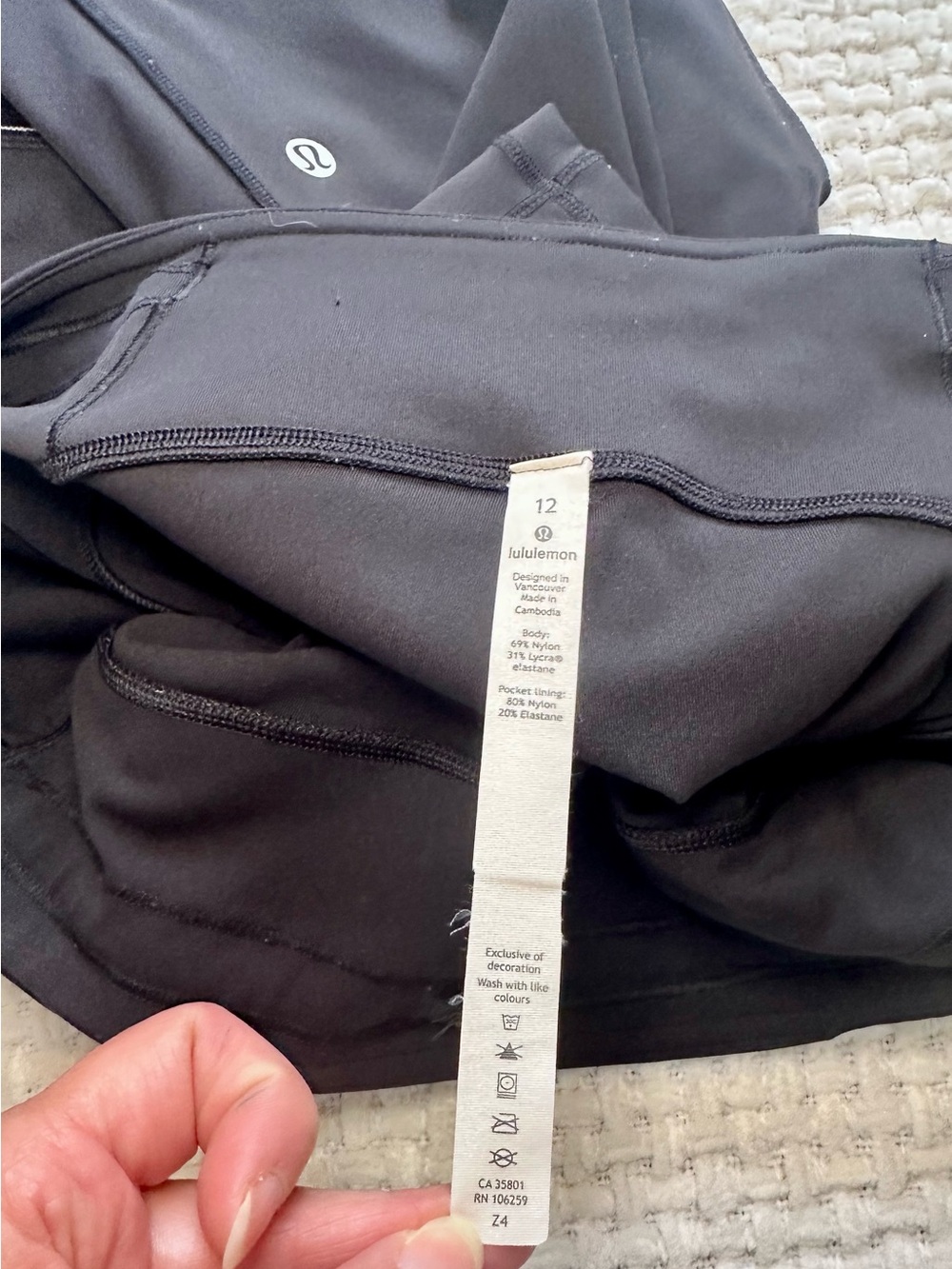 lululemon athletica Black Performance Leggings with Hidden Pocket - Picture 7 of 7